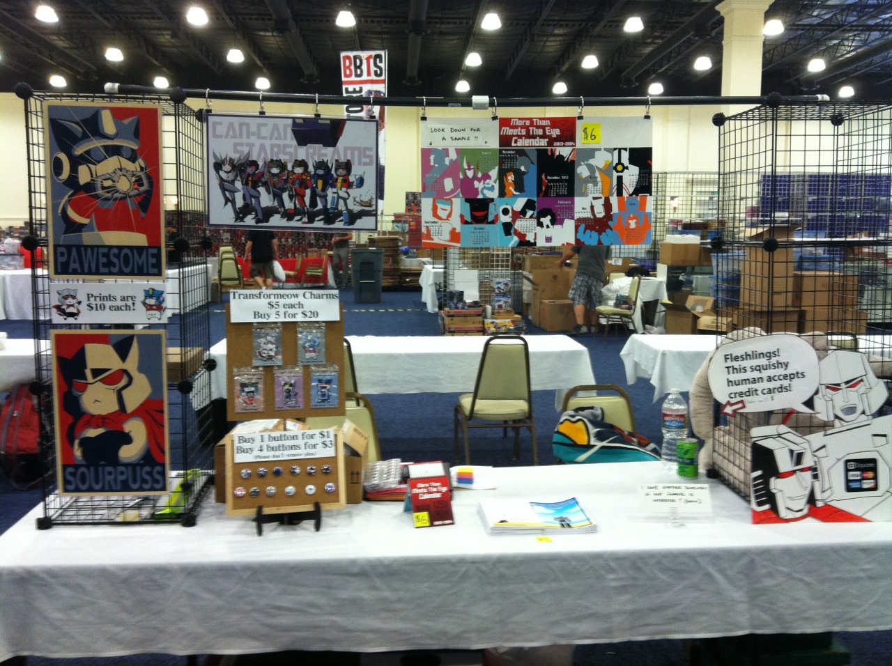 My booth is ready! I&rsquo;m located right next to the club store :D