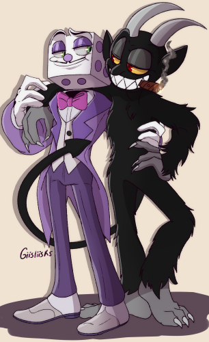 The devil and king dice imagined as humans :) by Lilliangracefull on  Newgrounds