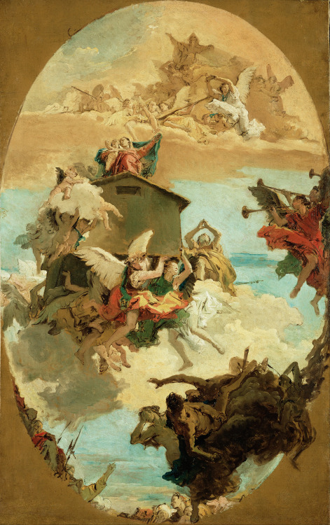 The miracle of the Holy House of Loreto, Giovanni Battista Tiepolo, 123x77,2 cm, J. Paul Getty Museu