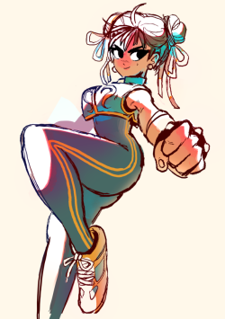 toonimated: Alright finished Chun Li Hows