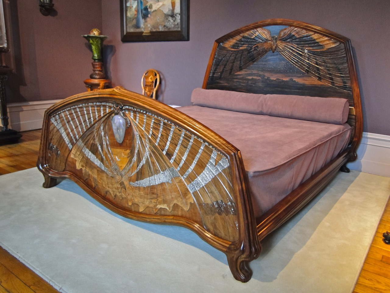 artnouveaustyle:  This is the Lit Aube et Crépuscule (Dawn and Twilight bed) by