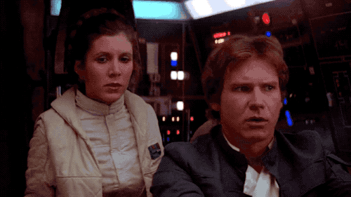 theorganasolo: Han and Leia on the Falcon
