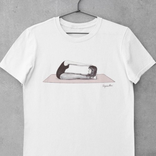 my drawings series about Yoga is now a T-shirt collection thanks to Hop edition:) find them www.stay