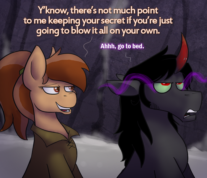 ask-king-sombra:  Hell hath no fury like a protective older sister. …And Drizzle