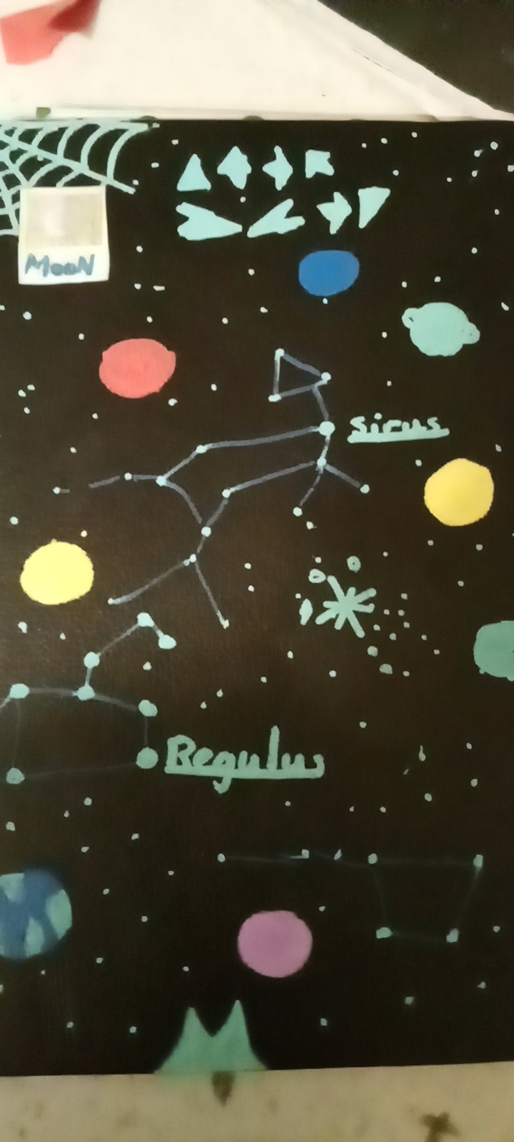 Currently Designing A Cover For My Sketchbook It's Very Spacey(I Stole My Little Sisters Posca Markers