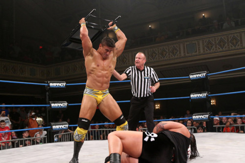 skyjane85:  Ethan Carter III (EC3) with RockStar Spud and Rhino  (taken from TNA’s website credit goes to them) gradosgirl ishipmcnozzo 