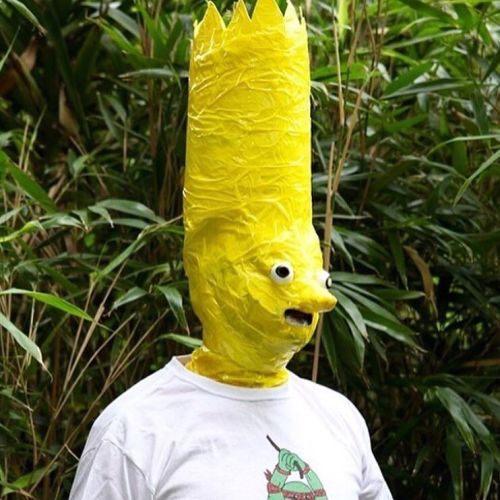 Sometimes you see photos of homemade masks they really nail it! #bartsimpson #found #bestoftheday #b