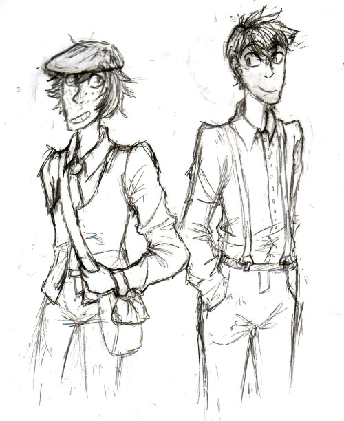 ghosty-tricksters:Hijack Week Day 7: General AU1920s Historical AU!!!i would’ve done this with at le