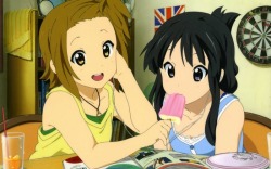 lsushil:  Some official artwork of Mio and Ritsu. Gawd, aren’t they so cute together? 
