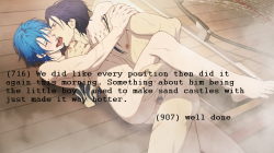 textsfromdmmd:  (716) We did like every position