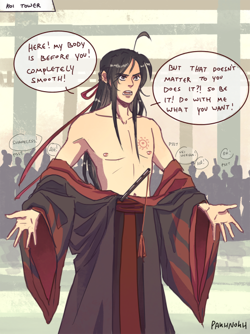 pakhnokh:A scenario where Wei Wuxian went to Koi Tower to hand himself over instead of the Wens, try