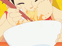 ryuusouken:  One Piece Favorites: Brothers and RamenSabo - So this is ramen?!Luffy