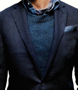  Gq Sports Jacket Ralph Lauren Black Label Sweater A.p.c. Shirt And Pocket Square