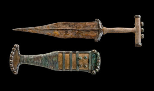 Iron dagger uncovered at the Magdalenenberg archaeological site, Germany, 6th century BC.from The Fr