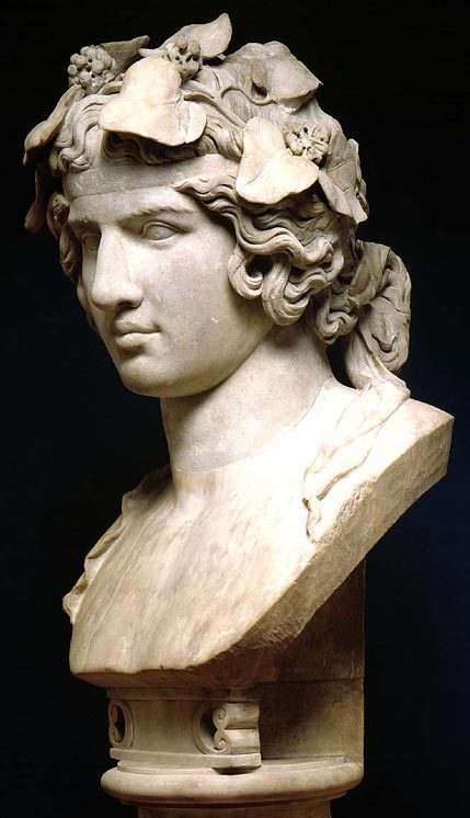 privatecabinetstuff:  Bust of Antinous as Dionysos, about AD 130–158Fitzwilliam Museum, Cambridge Around 2000 years ago, a young man of humble Middle Eastern origins  died and was worshipped as a god. The man wasn’t Jesus, but Antinous –  the companion