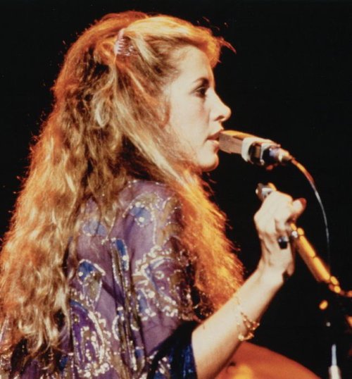 70rgasm:Stevie Nicks photographed during a Fleetwood Mac concert, 1978