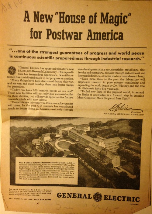 “A new house of magic for postwar America” (1945)