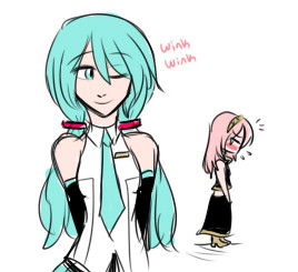 o wait i might make miku look more like this instead   this is how i drew her that one time in that doodle ask reply