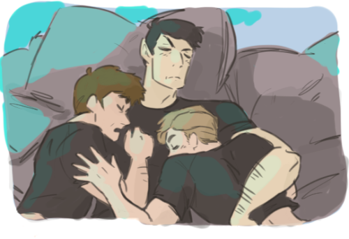 kaztial-does-art: A quick mcspirk cuddle for an anon!