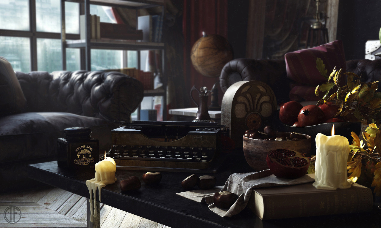 uggly:  English Interior by Denis Formin