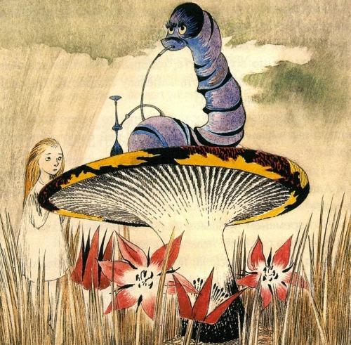 One Of My Favourite Illustrators Of Alice In Wonderland - Tove Jansson's Style Captures The Strange Fantasy