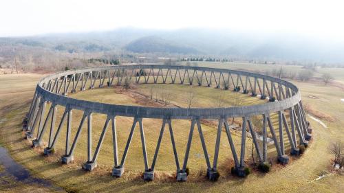 architectureofdoom:Part of the cancelled Phipps Bend Nuclear Power Plant, Surgoinsville, Tennessee