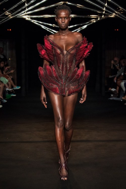 bvlgaria: akiima and shanelle at iris van herpen haute couture fall 2018