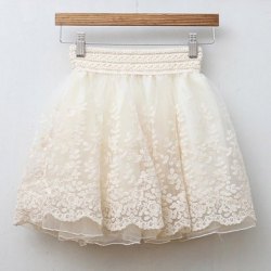 Ruffle Mesh Skirt