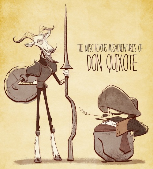 rubitrightintomyeyes: bobbypontillas: Another take on “Don Quixote” stories by Miguel Ce