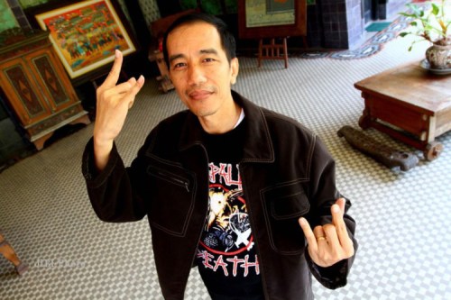 warlocksmith: bent-duck:  metalinjection:  This Metalhead Has Been Elected President of Indonesia  J