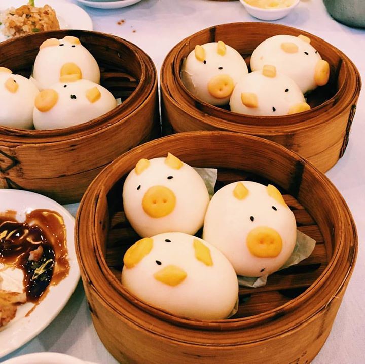 I never need to go anywhere else for dim sum because Golden Unicorn Restaurant has egg custard buns shaped like piggies.
I mean, everything else was also great and the tea was lovely and it was a perfect meal and friends were there and etc etc. But...