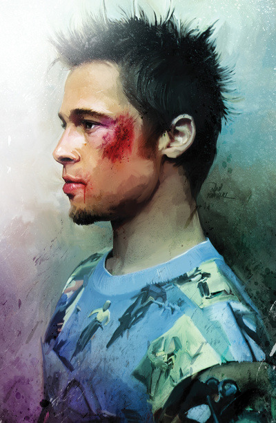 theawkwardgamer:  Fight Club Portraits by Vlad Rodriguez