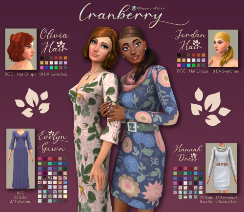 pepperoni-puffin:Cranberry  - A New Collection of CAS ItemsI’ve been working on this one for a littl