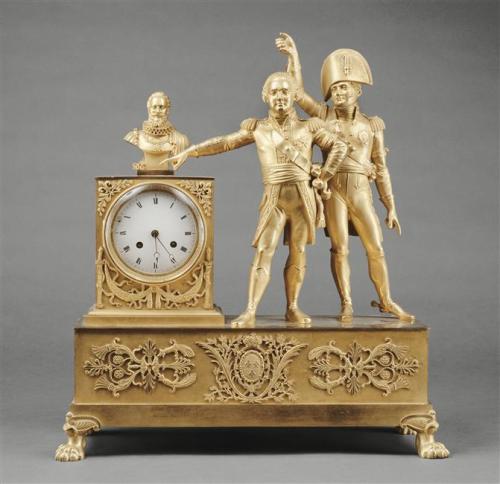 1. Anonyme, Pendule représentant Napoléon à la bataille de MontereauPhoto © RMN-Grand Palais (m