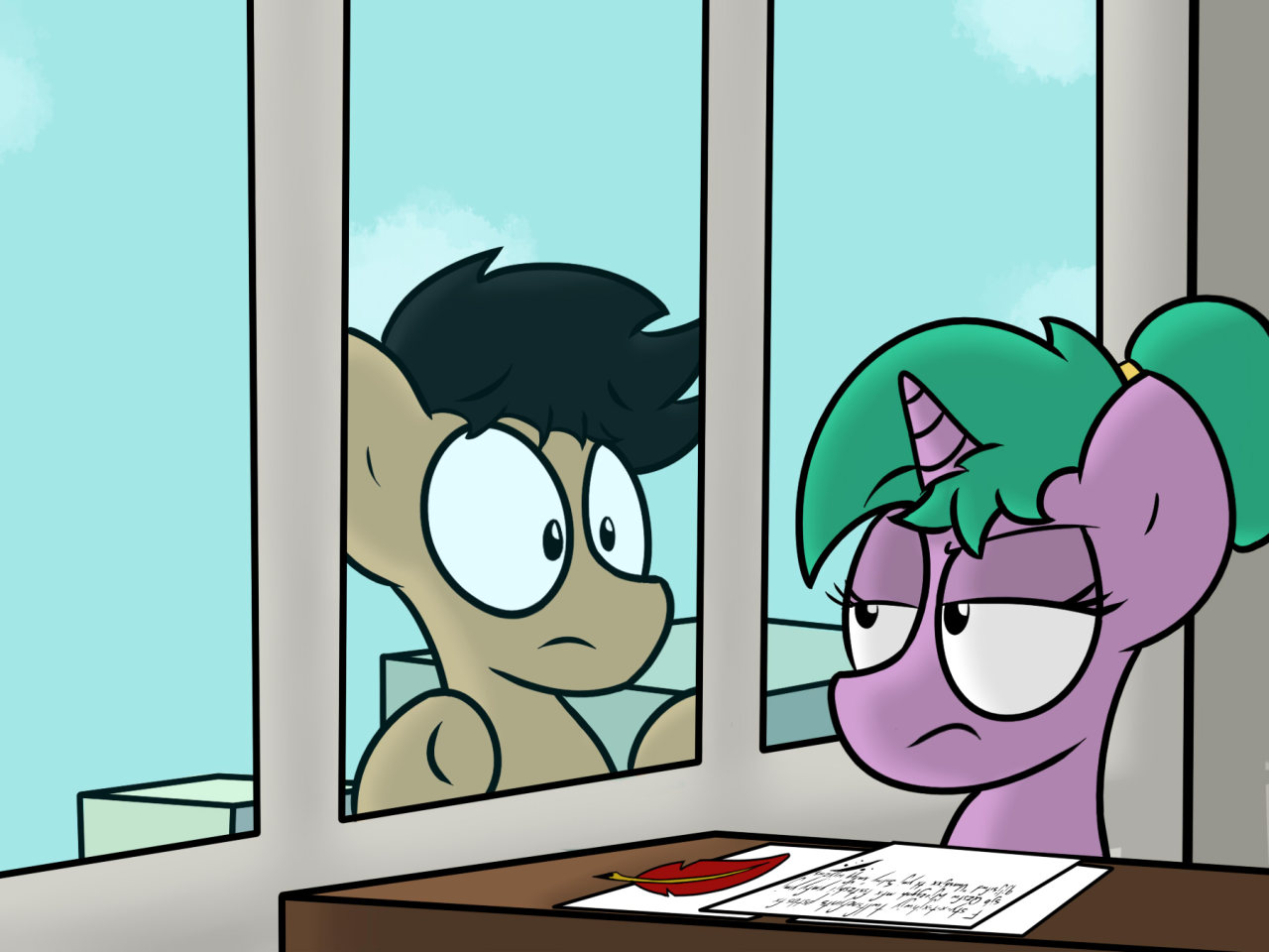 ask-the-unnamed-pony:  Rise of Alicorn Joe Part 4Well since Sally’s ignoring me,