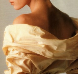 puppetwithapistol:Jasmin Le Bon in “The New Prettiness” by Hans Feurer for Vogue UK, March 1988.