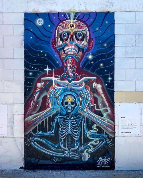 ‘Realization of your own Greatness’ Work by Nychos in the Arts District.