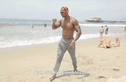 kalosredux:  Max Philisaire … is his training partner checking him out in the 2nd gif? 