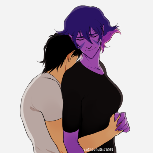 cherryandsisters:krolia, krolia with keith’s dad and a teenage krolia at her BOM trials :&rsqu