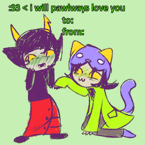 :33 &lt; Happy Valentines day efurryone!!!!! ((based on THESE cats))