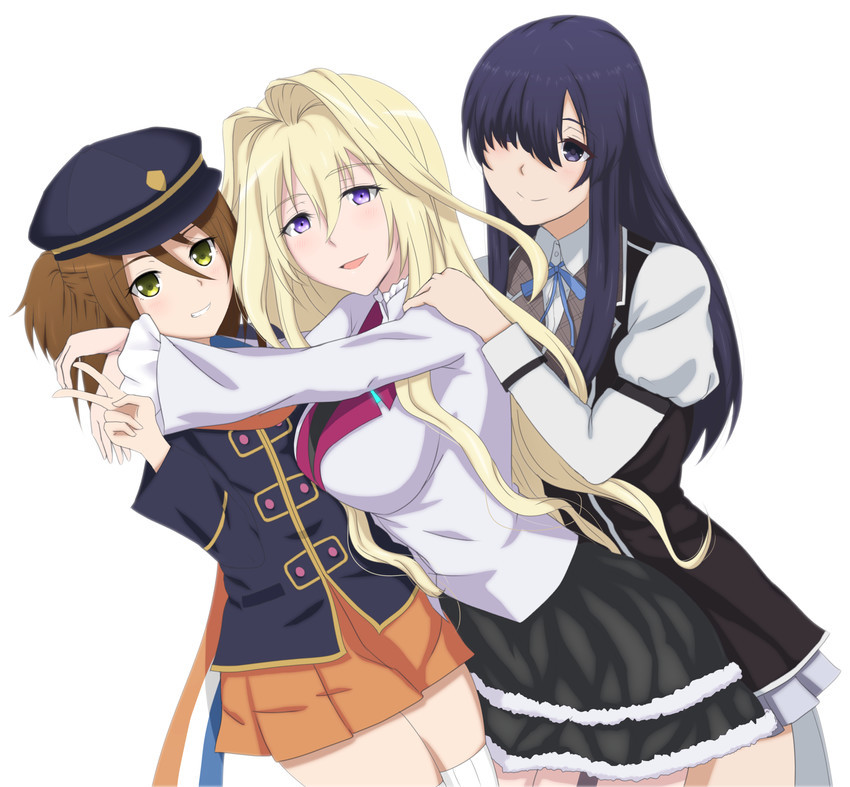 toudou kirin, kurogane shizuku, and suginami ikaruga (rakudai