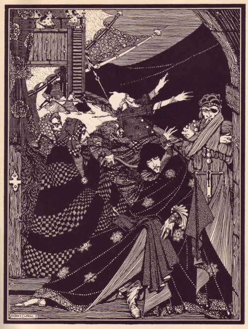 starryeyedmonday:Harry Clarke’s Illustrations for Tales of Mystery and Imagination by Edgar Allen Po