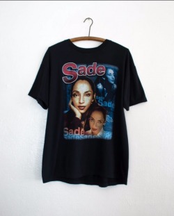 dustinmkemp:  Vintage Sade Lovers Rock Tour Tee.  I need this!