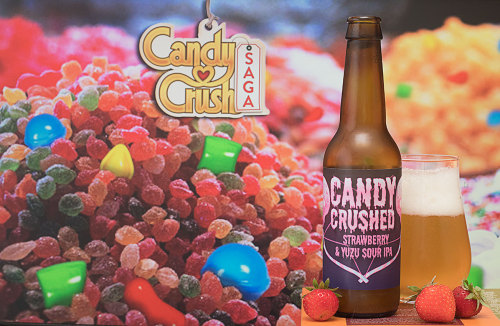 Candy Crushed (Ice Breaker Brewing - Haute-Garonne - France),
Strawberry & Yuzu Sour IPA -
Candy Crush & fraises -