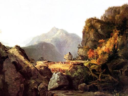 MohicanScene from &lsquo;The Last of the Mohicans&rsquo;, by James Fenimore Cooper, by Thomas ColeMo