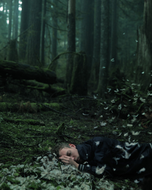 crossconnectmag:  Featured Curator: Liam Graham [cannery-row]Portland-based photographer Kyle Thompson (b. 1992) turns abandoned homes and forest groves into gentle, dreamlike self-portraits with beautiful colour palettes and deliberate composition.