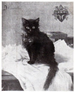 leprincelointain:  Démonette, le chat de Jules Amédée Barbey d’Aurevilly (1808-1889) 