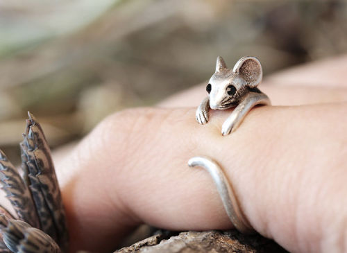 Mouse ring  By: authfashion Real flower rings  By: RubyRobinBoutique Bunny ring By: Creative Acciden