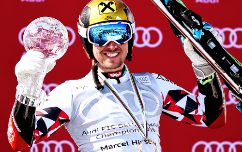 miss-bookworm:  Marcel Hirscher wins the giant slalom crystal globe (19.3.2016)