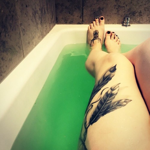 Thanks @lushcosmetics @lushoxford for turning my sunday #bath green :)